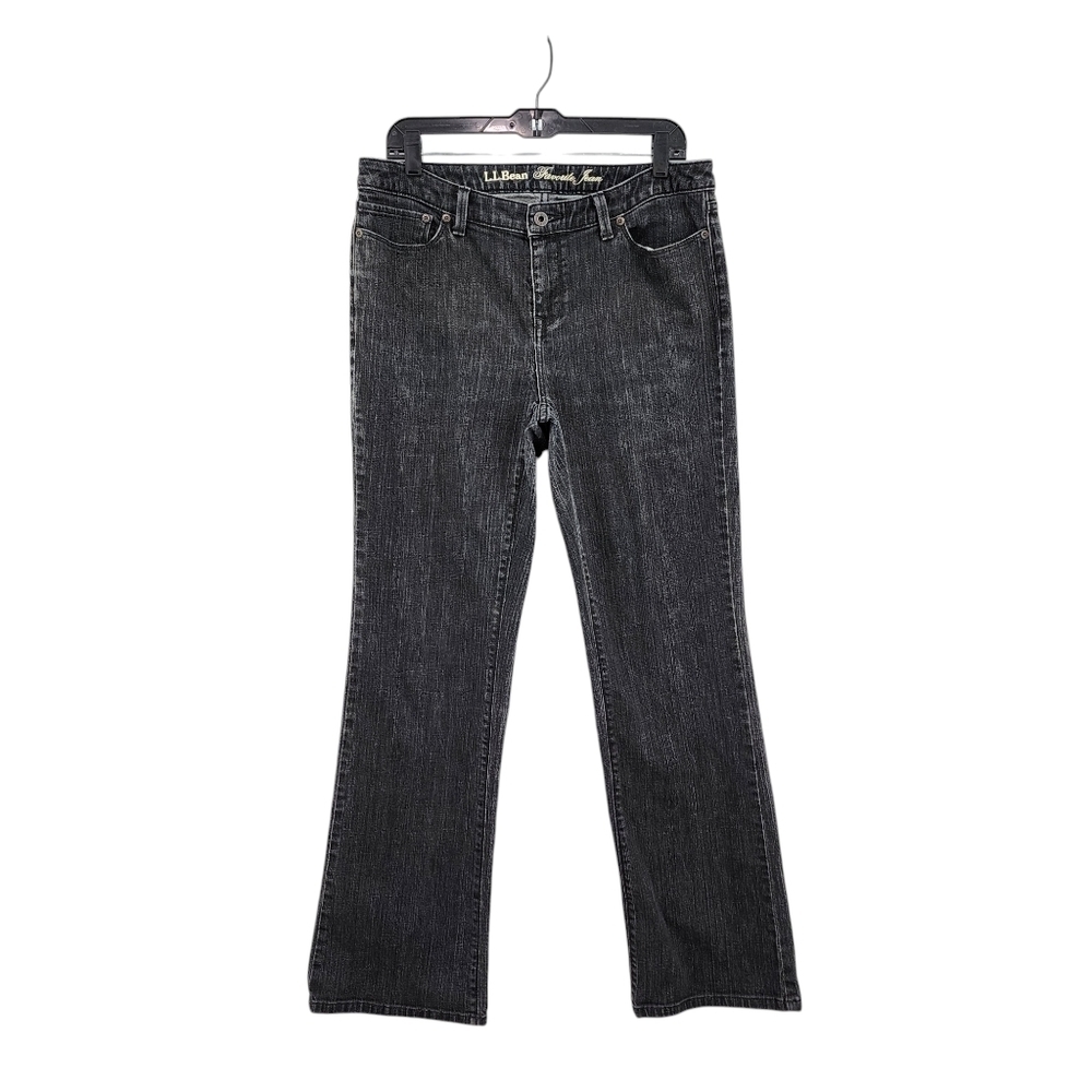 L.L Bean Women's Cotton Stretch Favorite Fit Straight Jeans